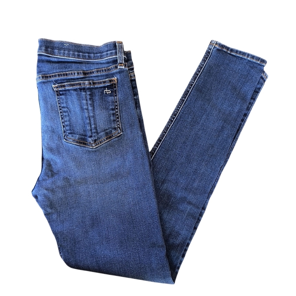 rag & bone Women's Skinny Jeans in Medium Blue Denim